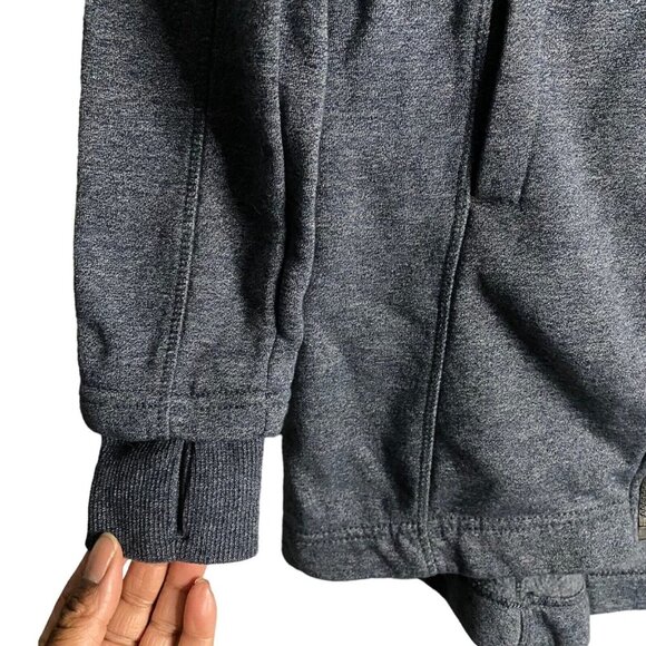 Mondetta Women's Blue Full Zip Performance Wear Fleece Hooded Jacket - Picture 4 of 10